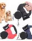 Auto Retractable Dual Dog leash