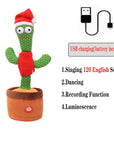 Dancing Singing Cactus Plush Toy