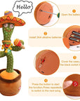 Dancing Singing Cactus Plush Toy