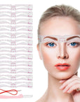 12Pcs/set Reusable Eyebrow Stencils & Drawing Guide