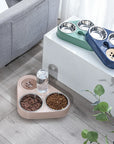 3 in 1 Pet Food Bowl with Automatic Water dispenser