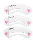 12Pcs/set Reusable Eyebrow Stencils & Drawing Guide