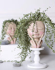 Girl's Face Flower Pot