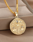 Astrological Sign Coin Necklace