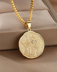 Astrological Sign Coin Necklace