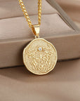 Astrological Sign Coin Necklace