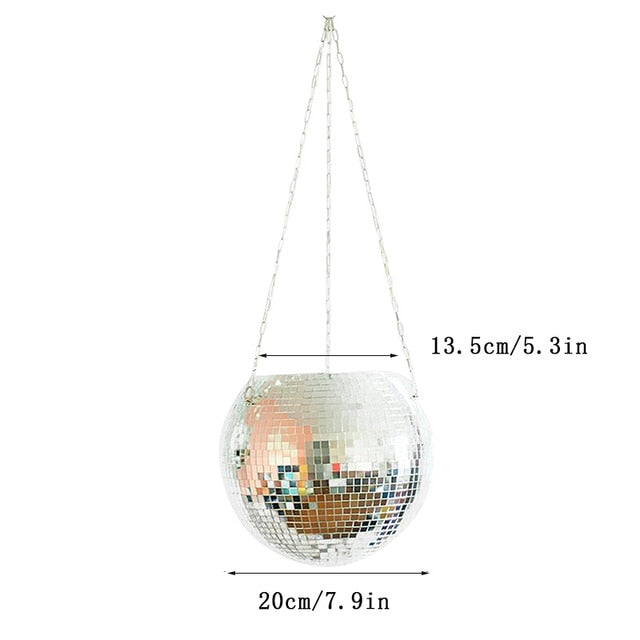 Disco Ball Hanging Vase